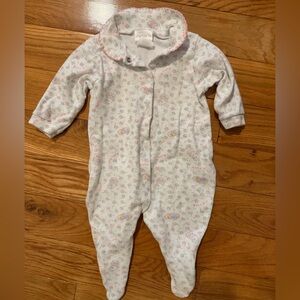 Vintage carters baby girl Peter Pan collar play sleep suit